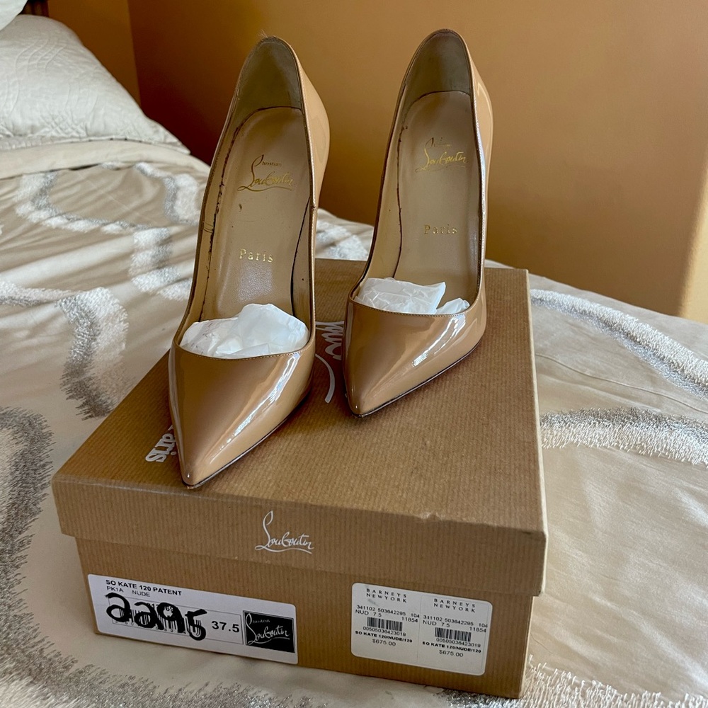 Christian Louboutin So Kate 120 Patent Heels 37.5